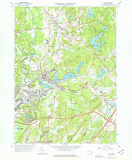 Ayer, Massachusetts 1966 (1977) USGS Old Topo Map Reprint 7x7 MA Quad 349981