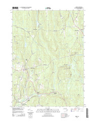 Barre, Massachusetts 2015 () USGS Old Topo Map Reprint 7x7 MA Quad
