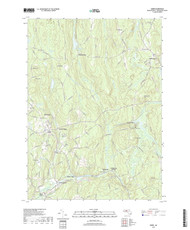 Barre, Massachusetts 2018 () USGS Old Topo Map Reprint 7x7 MA Quad