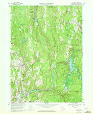Barre, Massachusetts 1969 (1972) USGS Old Topo Map Reprint 7x7 MA Quad 349984