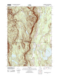 Bash Bish Falls, Massachusetts 2012 () USGS Old Topo Map Reprint 7x7 MA Quad