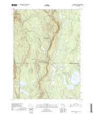 Bash Bish Falls, Massachusetts 2018 () USGS Old Topo Map Reprint 7x7 MA Quad