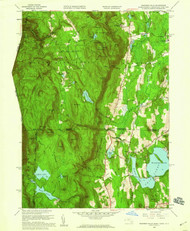Bashbish Falls, Massachusetts 1958 (1959) USGS Old Topo Map Reprint 7x7 MA Quad 349989