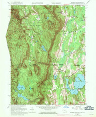 Bashbish Falls, Massachusetts 1958 (1971) USGS Old Topo Map Reprint 7x7 MA Quad 349991