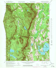 Bashbish Falls, Massachusetts 1958 (1981) USGS Old Topo Map Reprint 7x7 MA Quad 349993