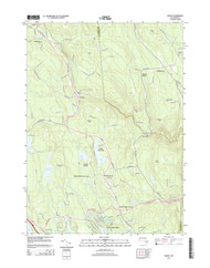 Becket, Massachusetts 2015 () USGS Old Topo Map Reprint 7x7 MA Quad