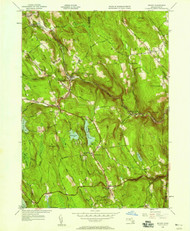 Becket, Massachusetts 1945 (1958) USGS Old Topo Map Reprint 7x7 MA Quad 349994