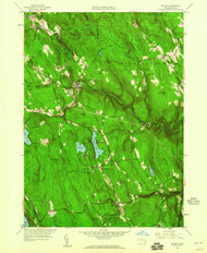 Becket, Massachusetts 1958 (1960) USGS Old Topo Map Reprint 7x7 MA Quad 349995