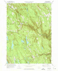 Becket, Massachusetts 1973 (1974) USGS Old Topo Map Reprint 7x7 MA Quad 349997