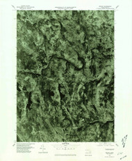 Becket, Massachusetts 1975 (1981) USGS Old Topo Map Reprint 7x7 MA Quad 349998