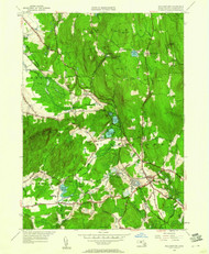 Belchertown, Massachusetts 1949 (1961) USGS Old Topo Map Reprint 7x7 MA Quad 350000