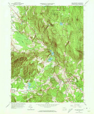 Belchertown, Massachusetts 1964 (1973) USGS Old Topo Map Reprint 7x7 MA Quad 350002