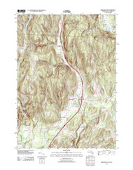 Bernardston, Massachusetts 2012 () USGS Old Topo Map Reprint 7x7 MA Quad
