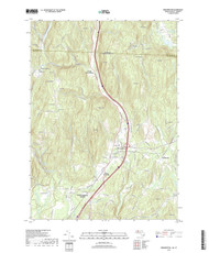 Bernardston, Massachusetts 2018 () USGS Old Topo Map Reprint 7x7 MA Quad