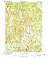 Bernardston, Massachusetts 1977 (1977) USGS Old Topo Map Reprint 7x7 MA Quad 350004
