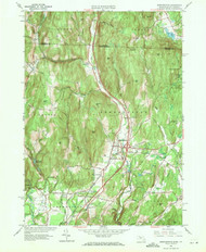 Bernardston, Massachusetts 1961 (1971) USGS Old Topo Map Reprint 7x7 MA Quad 350009