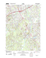 Billerica, Massachusetts 2012 () USGS Old Topo Map Reprint 7x7 MA Quad