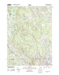 Blackstone, Massachusetts 2012 () USGS Old Topo Map Reprint 7x7 MA Quad