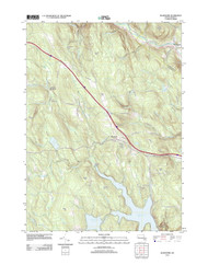 Blandford, Massachusetts 2012 () USGS Old Topo Map Reprint 7x7 MA Quad