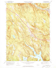 Blandford, Massachusetts 1972 (1973) USGS Old Topo Map Reprint 7x7 MA Quad 350021
