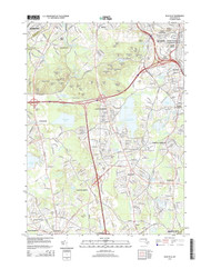 Blue Hills, Massachusetts 2015 () USGS Old Topo Map Reprint 7x7 MA Quad