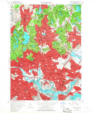 Boston North, Massachusetts 1956 (1968) USGS Old Topo Map Reprint 7x7 MA Quad 350031