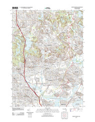 Boston North, Massachusetts 2012 () USGS Old Topo Map Reprint 7x7 MA Quad