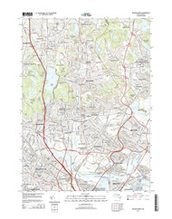 Boston North, Massachusetts 2015 () USGS Old Topo Map Reprint 7x7 MA Quad