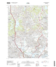 Boston North, Massachusetts 2018 () USGS Old Topo Map Reprint 7x7 MA Quad