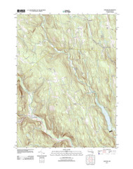 Chester, Massachusetts 2012 () USGS Old Topo Map Reprint 7x7 MA Quad