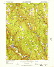 Chester, Massachusetts 1956 (1957) USGS Old Topo Map Reprint 7x7 MA Quad 350057