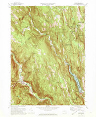 Chester, Massachusetts 1972 (1973) USGS Old Topo Map Reprint 7x7 MA Quad 350059