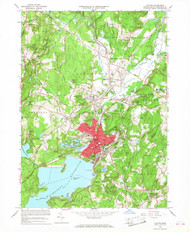Clinton, Massachusetts 1965 (1968) USGS Old Topo Map Reprint 7x7 MA Quad 350065