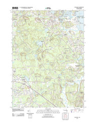 Cohasset, Massachusetts 2012 () USGS Old Topo Map Reprint 7x7 MA Quad