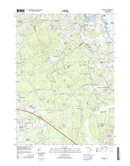 Cohasset, Massachusetts 2015 () USGS Old Topo Map Reprint 7x7 MA Quad