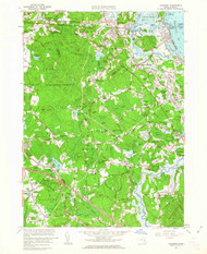 Cohasset, Massachusetts 1961 (1963) USGS Old Topo Map Reprint 7x7 MA Quad 350070