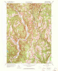 Colrain, Massachusetts 1961 (1971) USGS Old Topo Map Reprint 7x7 MA Quad 350077