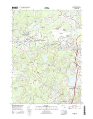 Concord, Massachusetts 2015 () USGS Old Topo Map Reprint 7x7 MA Quad