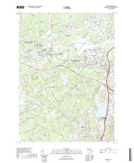 Concord, Massachusetts 2018 () USGS Old Topo Map Reprint 7x7 MA Quad