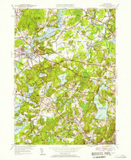 Concord, Massachusetts 1950 (1958) USGS Old Topo Map Reprint 7x7 MA Quad 350080