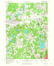 Concord, Massachusetts 1958 (1968) USGS Old Topo Map Reprint 7x7 MA Quad 350083