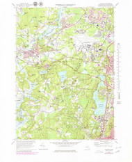 Concord, Massachusetts 1970 (1979) USGS Old Topo Map Reprint 7x7 MA Quad 350087