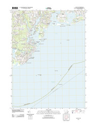 Cotuit, Massachusetts 2012 () USGS Old Topo Map Reprint 7x7 MA Quad