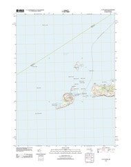 Cuttyhunk, Massachusetts 2012 () USGS Old Topo Map Reprint 7x7 MA Quad