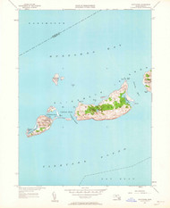 Cuttyhunk, Massachusetts 1951 (1963) USGS Old Topo Map Reprint 7x7 MA Quad 350062