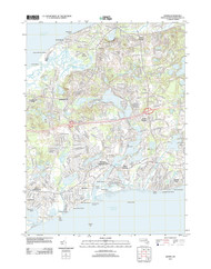 Dennis, Massachusetts 2012 () USGS Old Topo Map Reprint 7x7 MA Quad