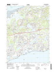 Dennis, Massachusetts 2015 () USGS Old Topo Map Reprint 7x7 MA Quad