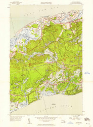 Dennis, Massachusetts 1949 (1958) USGS Old Topo Map Reprint 7x7 MA Quad 350097