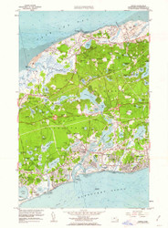 Dennis, Massachusetts 1961 (1963) USGS Old Topo Map Reprint 7x7 MA Quad 350099