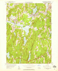 East Brookfield, Massachusetts 1954 (1959) USGS Old Topo Map Reprint 7x7 MA Quad 350104